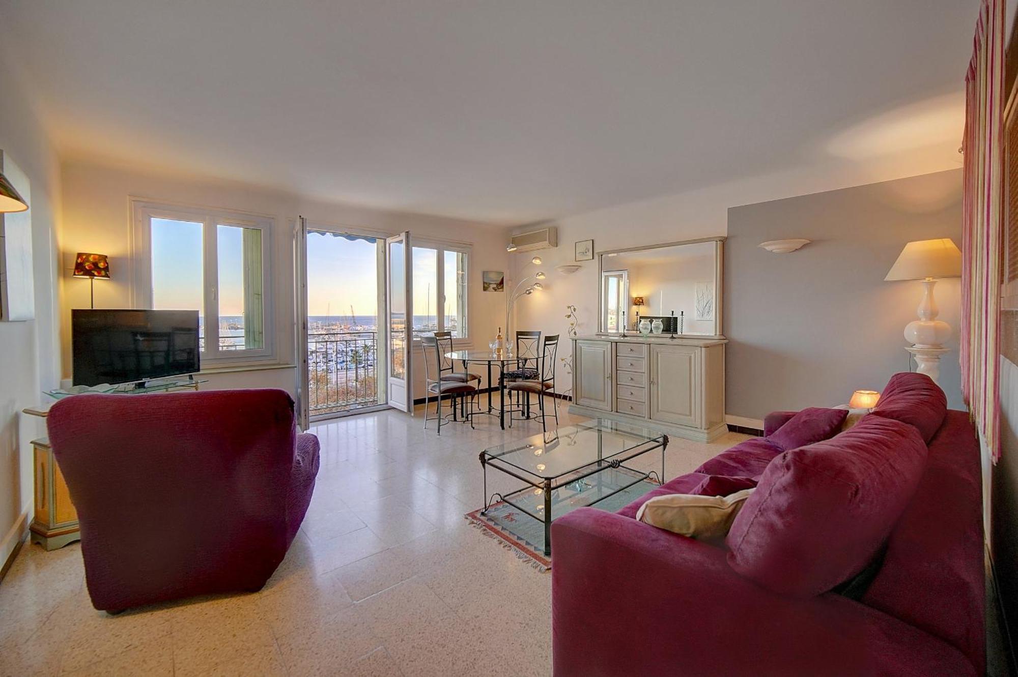 Apartment Spacieux 2 Pieces Vue Panoramique Sur Port De A1b47 Cannes